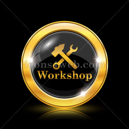 Workshop golden icon. - Website icons