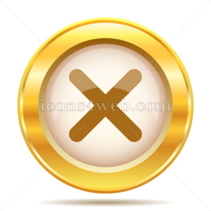 X close golden button - Website icons