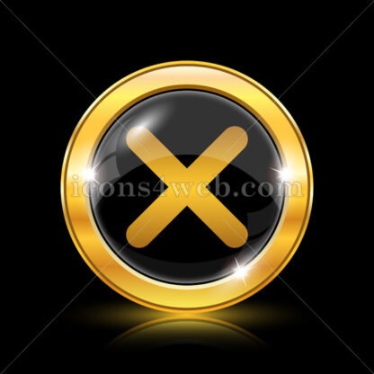 X close golden icon. - Website icons