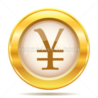 Yen golden button - Website icons
