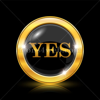 Yes golden icon. - Website icons