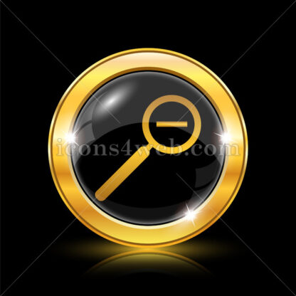 Zoom out golden icon. - Website icons