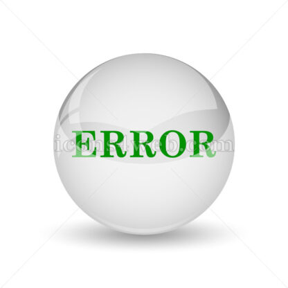 error glossy icon. error glossy button - Website icons