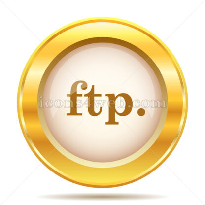 ftp. golden button - Website icons