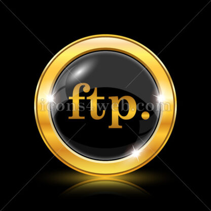 ftp. golden icon. - Website icons