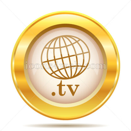 .tv golden button - Website icons