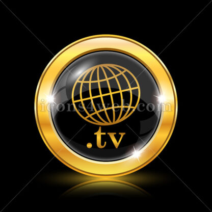.tv golden icon. - Website icons