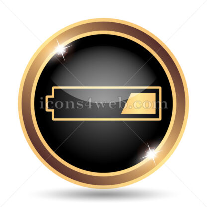 1 third charged battery gold icon. - Website icons