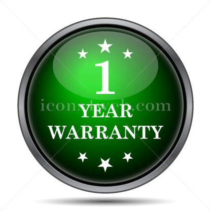 1 year warranty internet icon. - Website icons