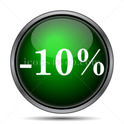 10 percent discount internet icon. - Website icons