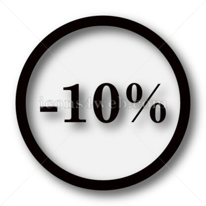 10 percent discount simple icon button. - Icons for website