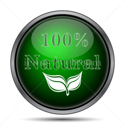 100 percent natural internet icon. - Website icons
