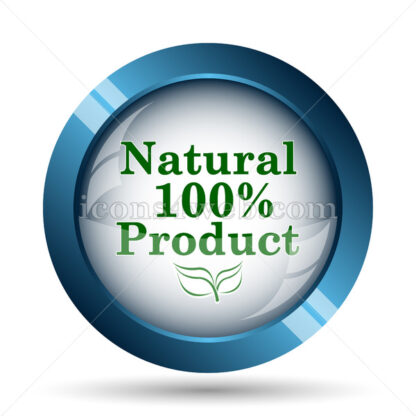 100 percent natural product image icon. - Website icons