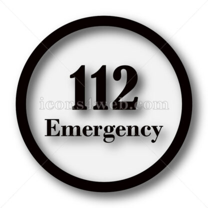112 Emergency simple icon. 112 Emergency simple button. - Website icons