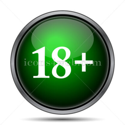 18 plus internet icon. - Website icons
