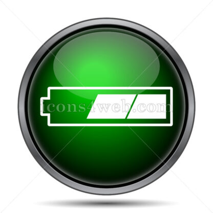 2 thirds charged battery internet icon. - Website icons