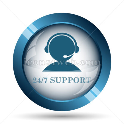 24-7 Support image icon. - Website icons