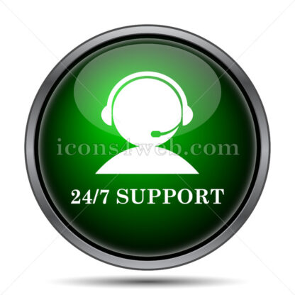 24-7 Support internet icon. - Website icons