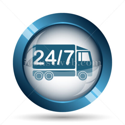 24 7 delivery truck image icon. - Website icons