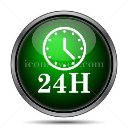 24H clock internet icon. - Website icons