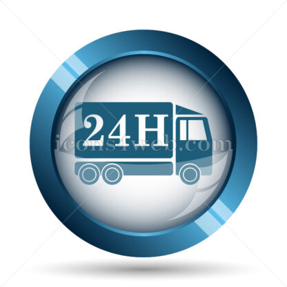 24H delivery truck image icon. - Website icons