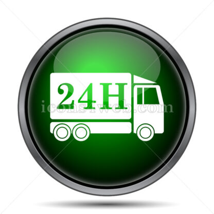 24H delivery truck internet icon. - Website icons