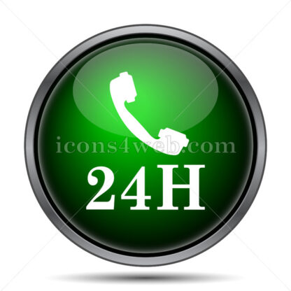 24H phone internet icon. - Website icons