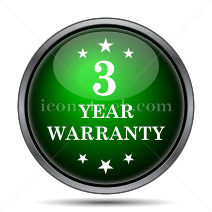 3 year warranty internet icon. - Website icons
