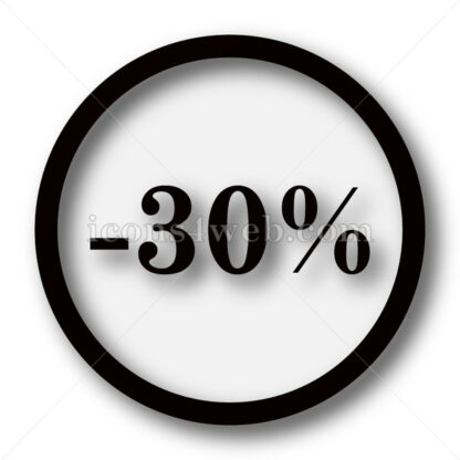 30 percent discount simple icon button. - Icons for website
