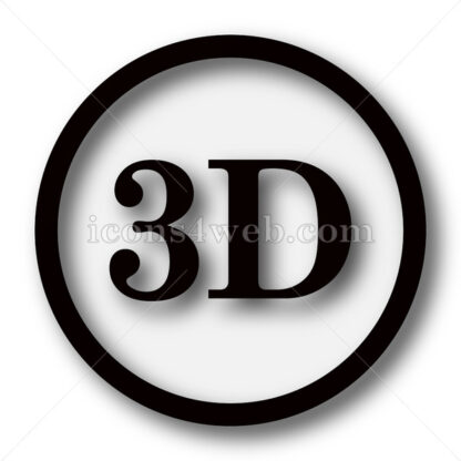 3D simple icon. 3D simple button. - Website icons