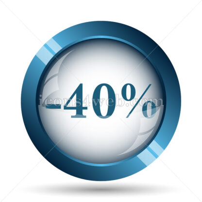 40 percent discount image icon. - Website icons
