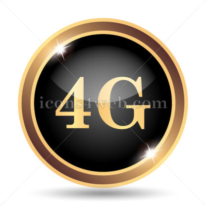 4G gold icon. - Website icons