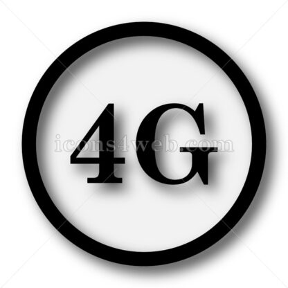 4G simple icon. 4G simple button. - Website icons