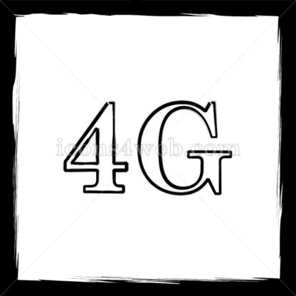 4G sketch icon. - Website icons