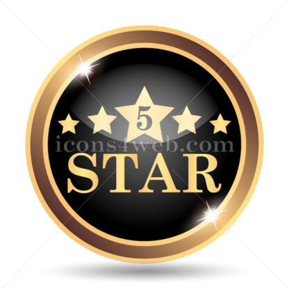 5 star gold icon. - Website icons