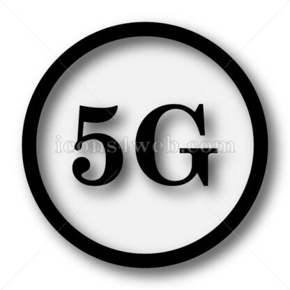 5G simple icon. 5G simple button. - Website icons