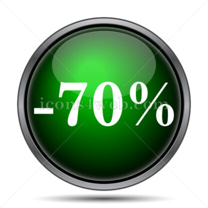 70 percent discount internet icon. - Website icons