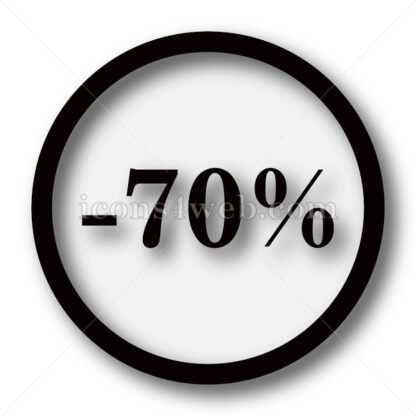 70 percent discount simple icon button. - Icons for website