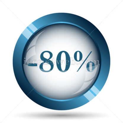80 percent discount image icon. - Website icons