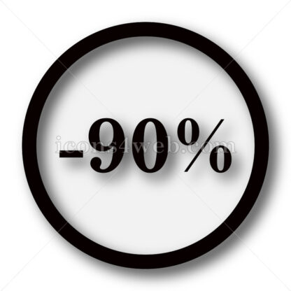90 percent discount simple icon. 90 percent discount simple button. - Website icons
