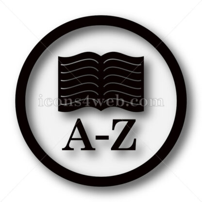A-Z book simple icon. A-Z book simple button. - Website icons
