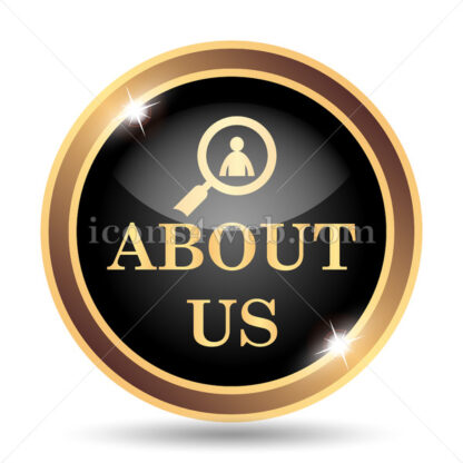 About us gold icon. - Website icons
