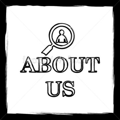 About us sketch icon. - Website icons