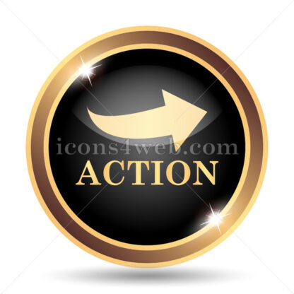 Action gold icon. - Website icons