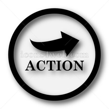 Action simple icon. Action simple button. - Website icons