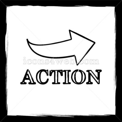 Action sketch icon. - Website icons