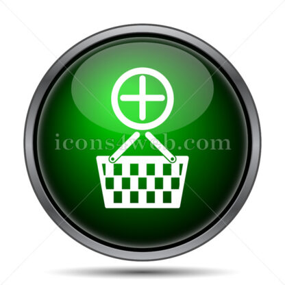 Add to basket internet icon. - Website icons