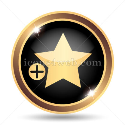 Add to favorites gold icon. - Website icons
