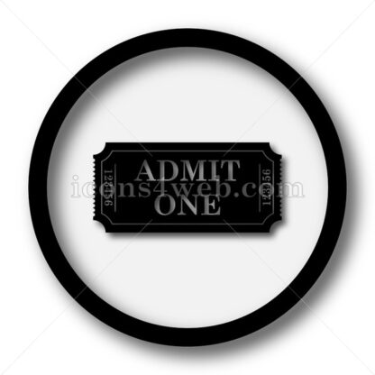 Admin one ticket simple icon. Admin one ticket simple button. - Website icons