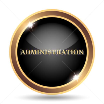 Administration gold icon. - Website icons